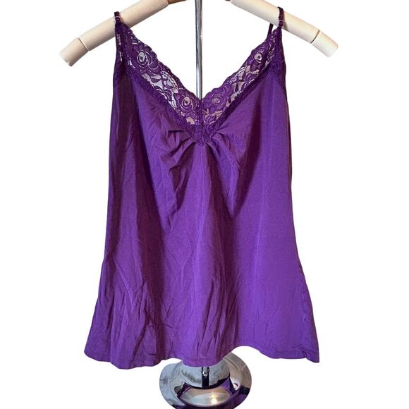 VTG Y2K Vintage Lace Trim Fairy Grunge Tank Bella Swan Gossip Gilmore Girls MED - Picture 1 of 7